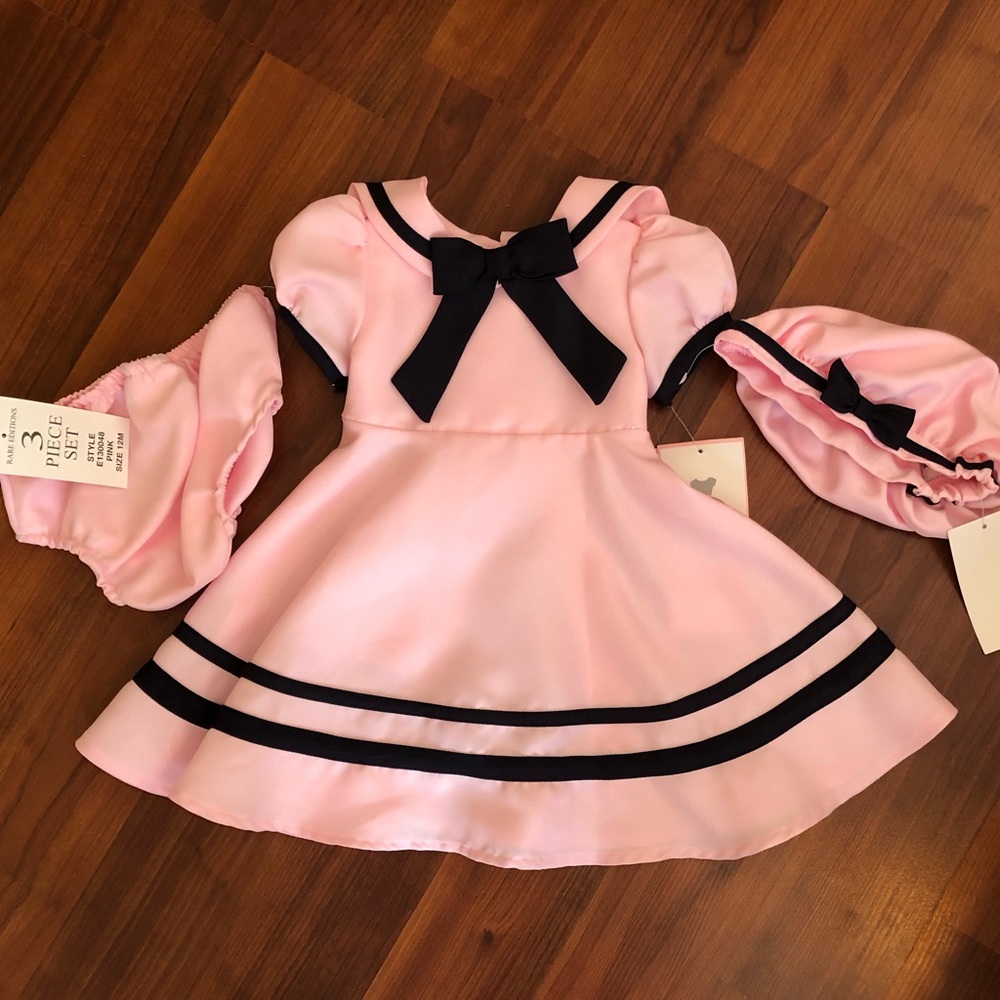 Pink & Navy Sailor Dress NWT
